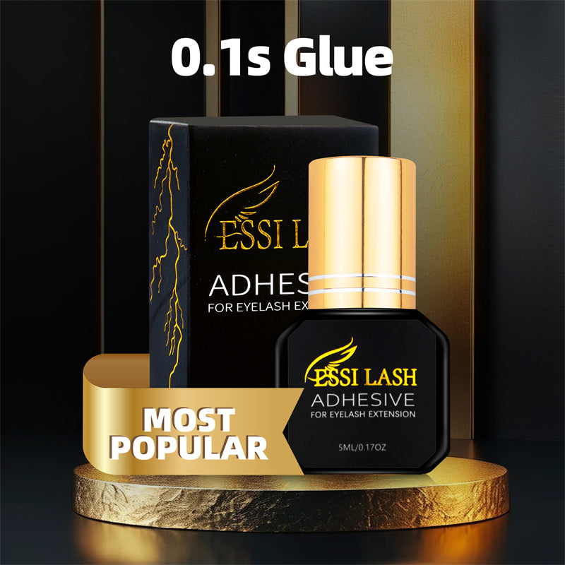 GOLD+ Pegamento para extensiones de pestañas de secado rápido (0,1 segundos) 5 ml