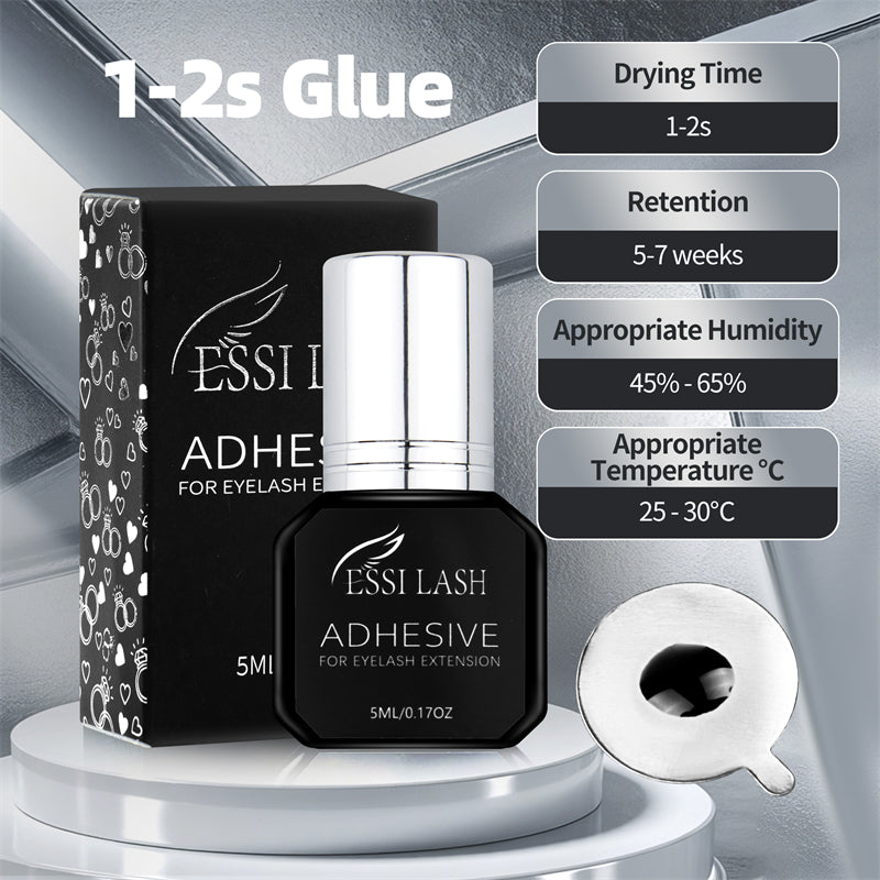 SILVER+ 1-2 Second Fast Dry Eyelash Extension Glue