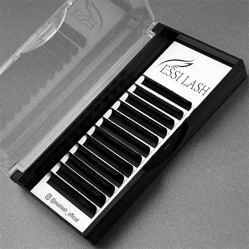 Pestañas planas 0.15 Elipse negro mate oscuro