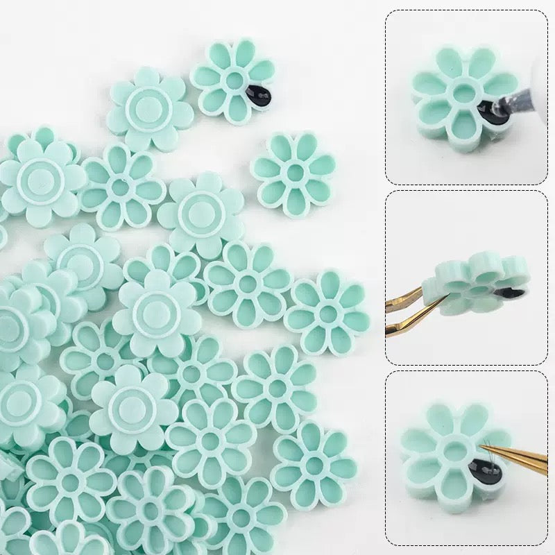 Flower Shape Glue Cups 100 pcs