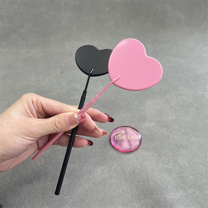 Espejo de pestañas en forma de corazón