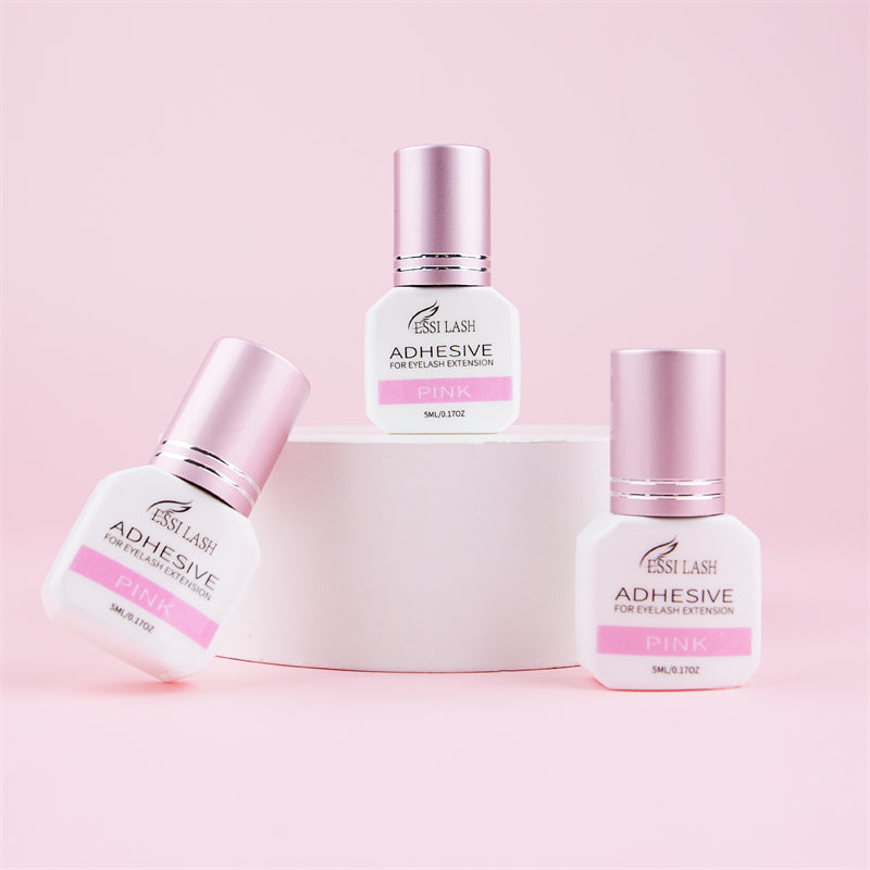 Pegamento para extensiones de pestañas rosa de 5 ml