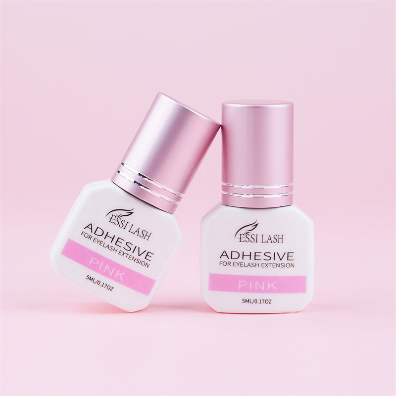 Pegamento para extensiones de pestañas rosa de 5 ml