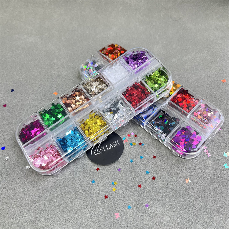 Calcomanías decorativas (12 colores por caja)