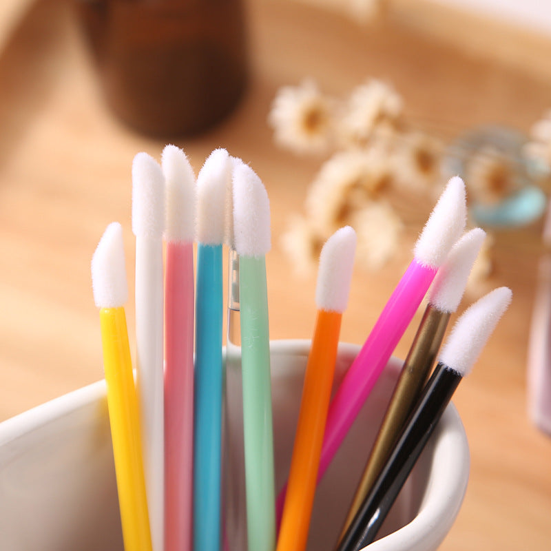 Colorful Lint Free Applicators Brush 50 Pieces/Pack