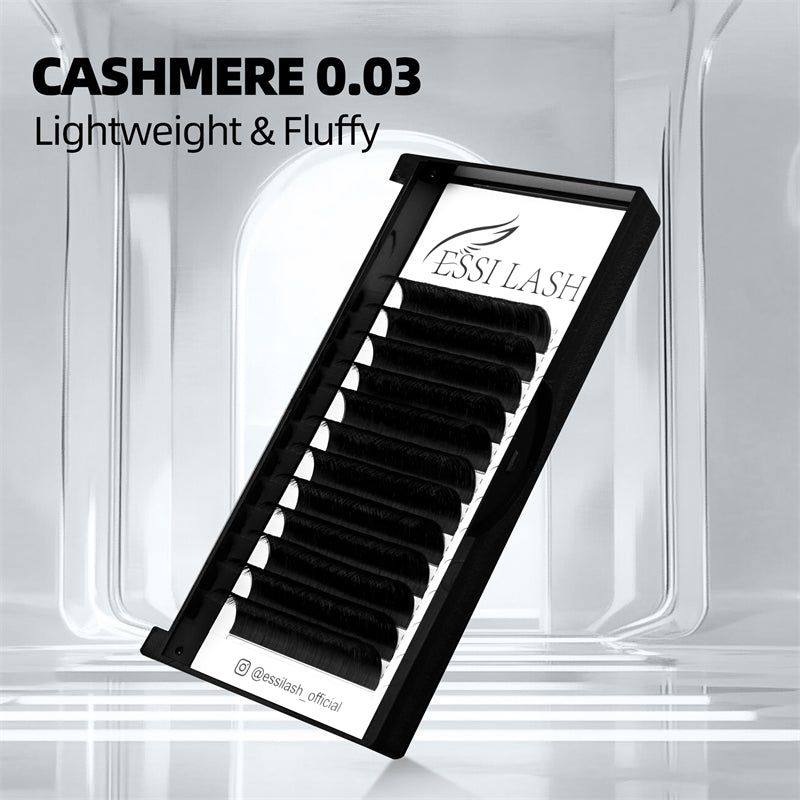 Cashmere 0.03 Volume Eyelash Extension Matte Black Fluffy
