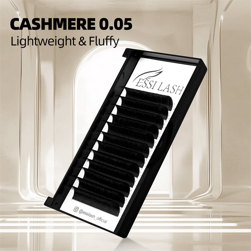 Cashmere 0.05 Volume Eyelash Extension Matte Black Fluffy