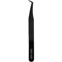 Pinzas para pestañas con volumen premium negras con punta de fibra 