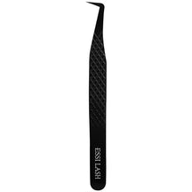 Pinzas para pestañas con volumen premium negras con punta de fibra 