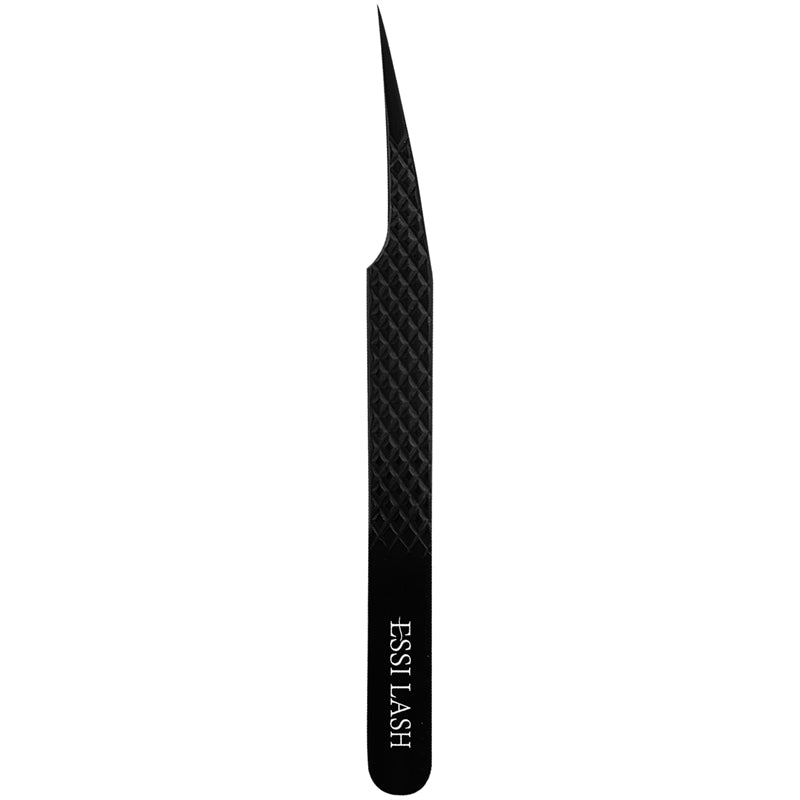 Pinzas para pestañas con volumen premium negras con punta de fibra 