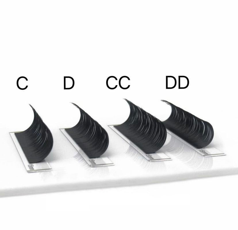 Extensiones de pestañas Velvet Lashes 0.05 Volumen Negro Mate Super Oscuro