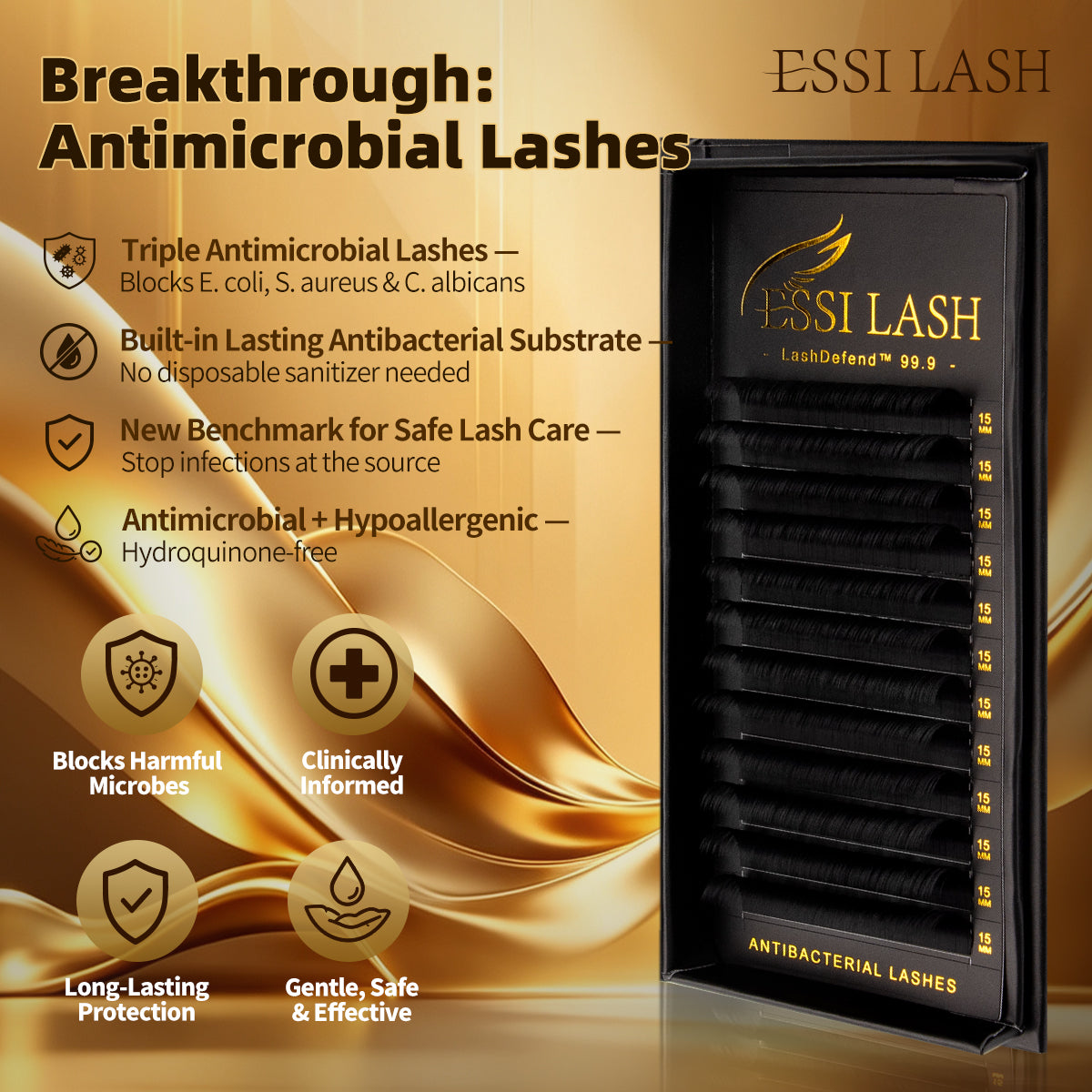 LashDefend 99.9 -- Antimicrobial Lashes