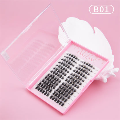 Cluster Lashes,  Cluster Lashes Extensions Kit, Lashes+Glue+Tweezer