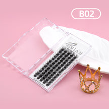 Pestañas postizas DIY (155 unidades), kit de extensiones de pestañas postizas, pestañas + pegamento + pinzas
