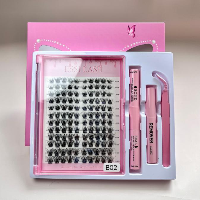 Cluster Lashes Kit, DIY Cluster Lashes Kit, Cluster Lashes