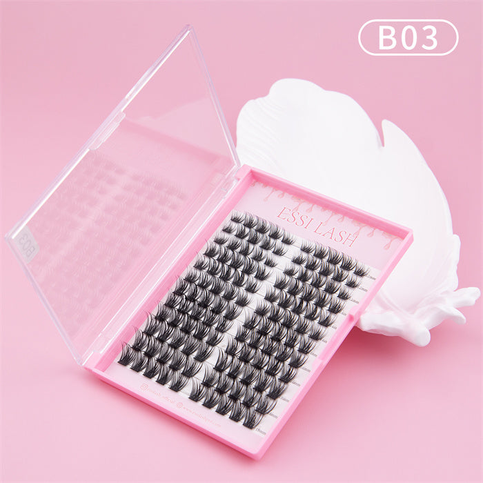 Cluster Lashes,  Cluster Lashes Extensions Kit, Lashes+Glue+Tweezer