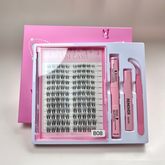 Cluster Lashes Kit, DIY Cluster Lashes Kit, Cluster Lashes