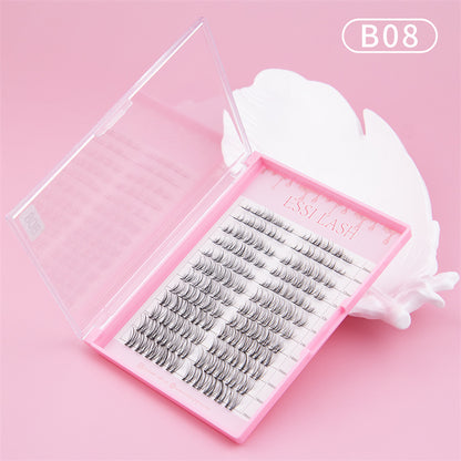 Cluster Lashes,  Cluster Lashes Extensions Kit, Lashes+Glue+Tweezer