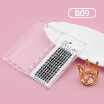 Pestañas postizas DIY (155 unidades), kit de extensiones de pestañas postizas, pestañas + pegamento + pinzas