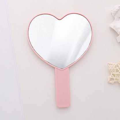 Espejo de mano con forma de corazón grande