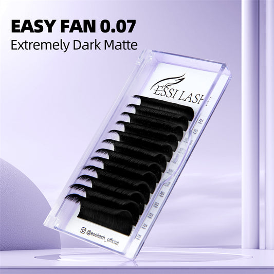 Extensiones de pestañas Easy Fan 0.07 Negro Azabache