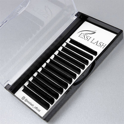 Pestañas planas 0.20 Elipse negro mate oscuro