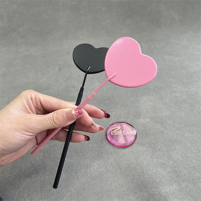 Espejo de pestañas en forma de corazón