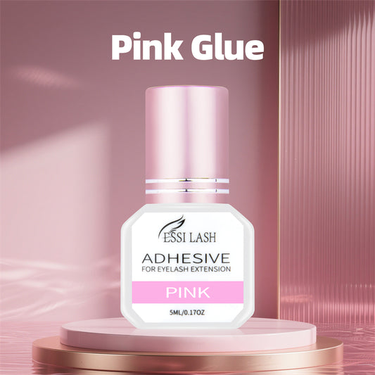 Pegamento para extensiones de pestañas rosa de 5 ml