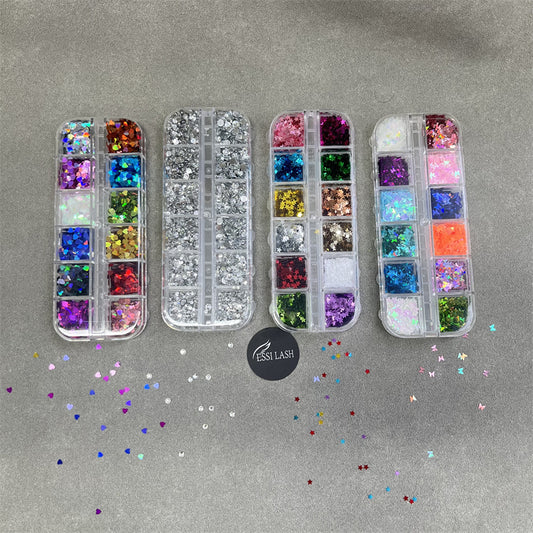 Calcomanías decorativas (12 colores por caja)