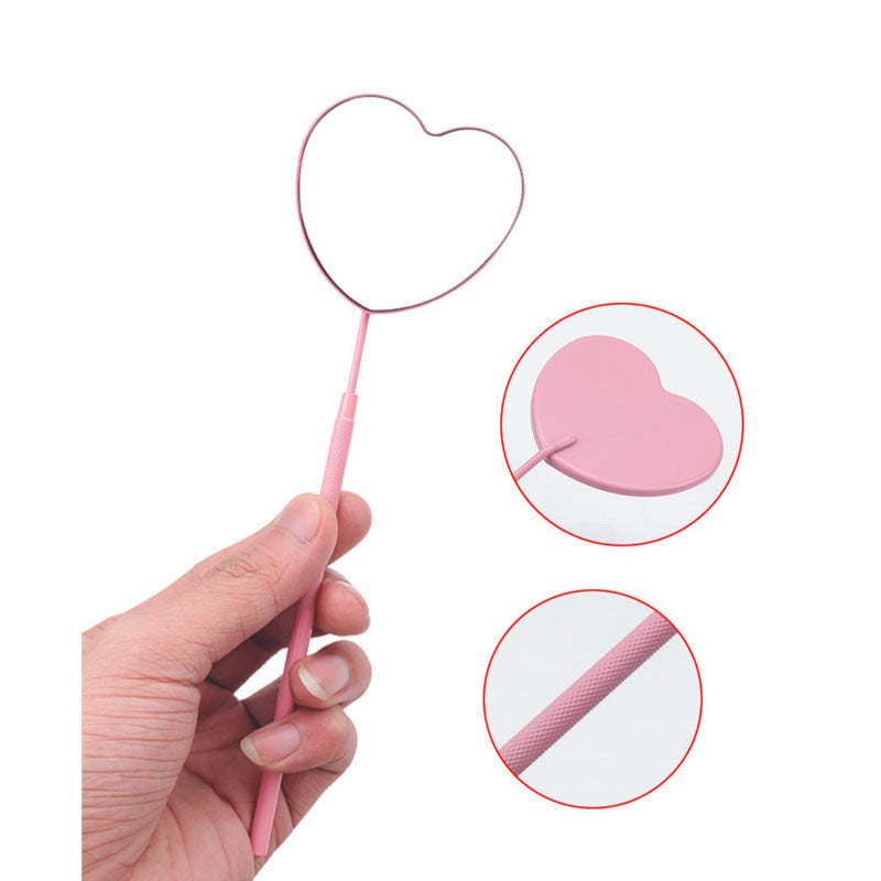 Espejo de pestañas en forma de corazón