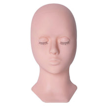 Cabeza de maniquí de práctica con ojos reemplazables