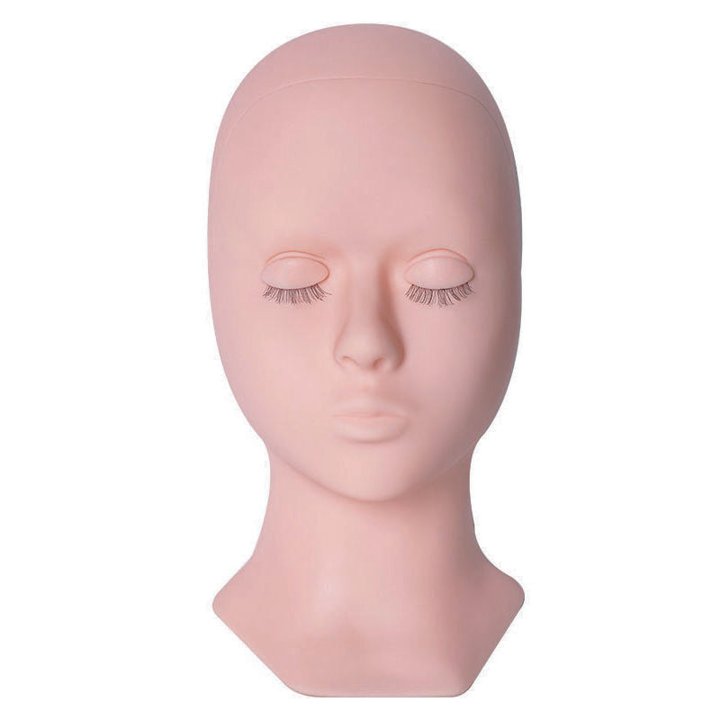 Cabeza de maniquí de práctica con ojos reemplazables