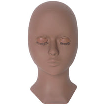 Cabeza de maniquí de práctica con ojos reemplazables