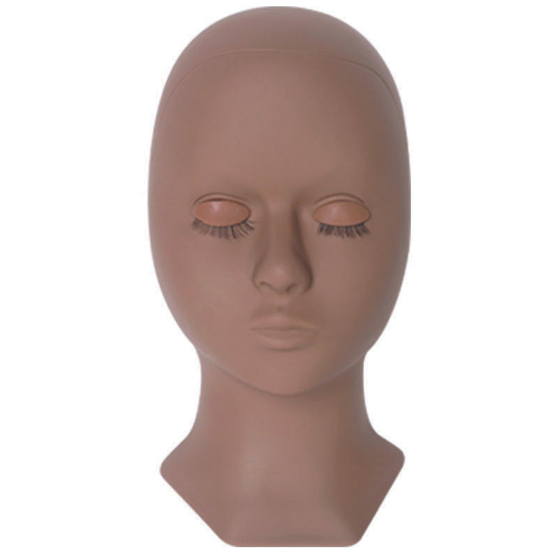 Cabeza de maniquí de práctica con ojos reemplazables