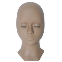 Cabeza de maniquí de práctica con ojos reemplazables